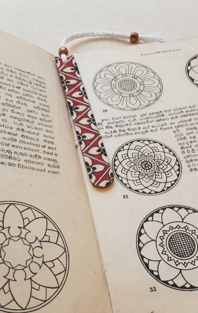 Mal Wela Bookmark in book